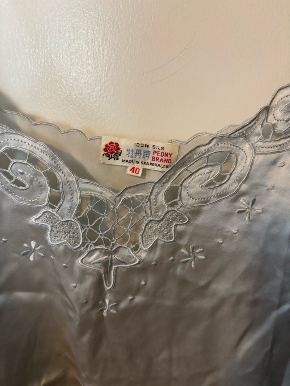 Vintage Feminine 100% Silk Lace Trim Flirty Romantic Soft Girl Set - Picture 3 of 6